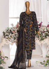 HZ Textiles Printed Cambric 3 Piece Unstitched Suit HZ25MD MSC-203A